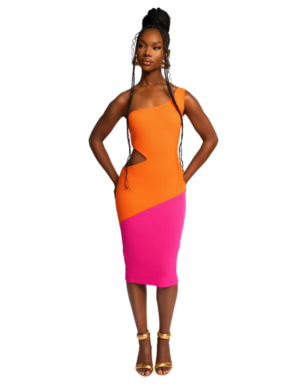 Hue Dress 1 (Pink and Orange) Orange / 10 Hue Dress 1 (Pink and Orange) Orange / 10