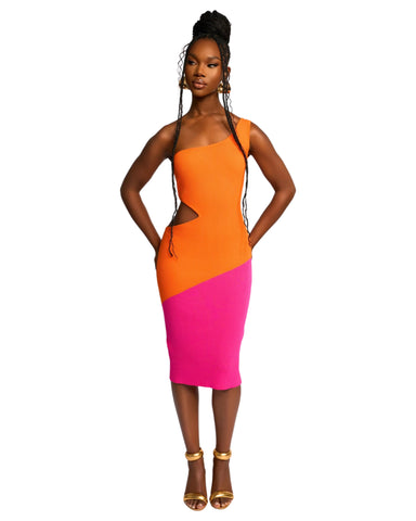 Hue Dress 1 (Pink and Orange) Orange / 10