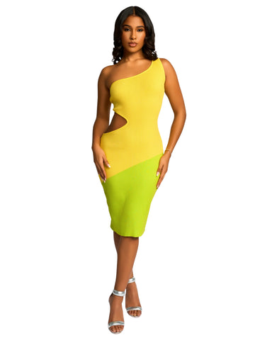 Hue Dress 2 (Yellow and Lime)